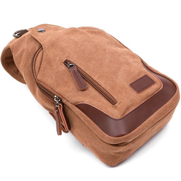 Practical men's shoulder bag Vintage 20389 Brown 20389 фото