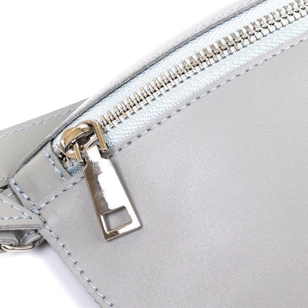 Women's banana bag made of genuine leather Shvigel 16389 Gray 16389 фото