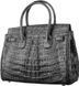 Сумка жіноча CROCODILE LEATHER 18265 з натуральної шкіри крокодила Чорна 18265 фото 2