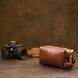 Men's cosmetic bag made of genuine leather GRANDE PELLE 11414 Brown 11414 фото 6
