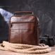 Stylish men's bag made of genuine leather 21275 Vintage Brown 21275 фото 7