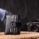 Compact wallet made of genuine leather with crocodile embossing CANPELLINI 21684 Black 21684 фото 6