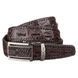 Ремінь-автомат CROCODILE LEATHER 18171 з натуральної шкіри крокодила Коричневий 18171 фото 1
