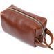 Men's cosmetic bag made of genuine leather GRANDE PELLE 11414 Brown 11414 фото 2