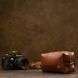 Men's cosmetic bag made of genuine leather GRANDE PELLE 11414 Brown 11414 фото 5