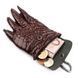 Брелок CROCODILE LEATHER 18230 из натуральной кожи крокодила Коричневый 18230 фото 3
