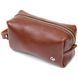 Men's cosmetic bag made of genuine leather GRANDE PELLE 11414 Brown 11414 фото 1