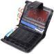 Compact wallet made of genuine leather with crocodile embossing CANPELLINI 21684 Black 21684 фото 3