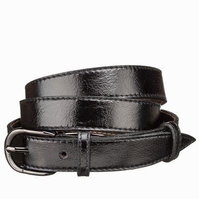 Leather belt MAYBIK 15232 Black 20673 фото