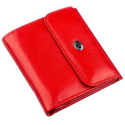 Women's wallet with coin holder ST Leather 18918 Red 18918 фото