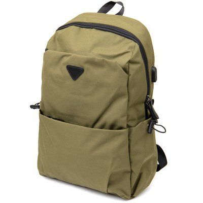 Textile backpack smart unisex Vintage 20623 Olive 20623 фото