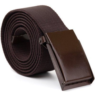 Textile belt with brown buckle Vintage 20531 Brown 20531 фото