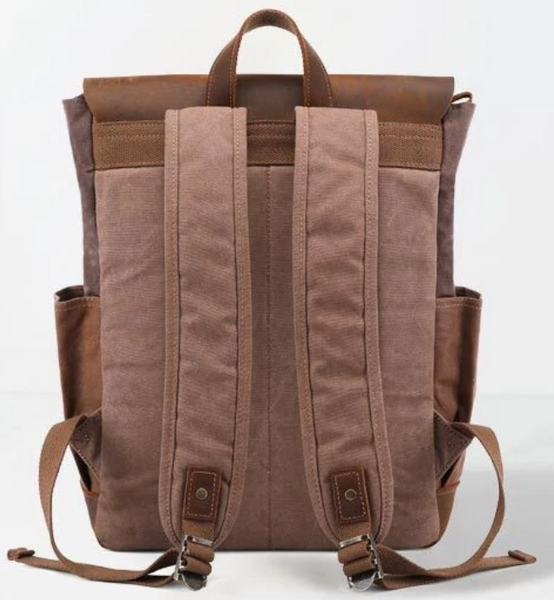 Textile travel backpack Vintage 20057 Brown 20057 фото