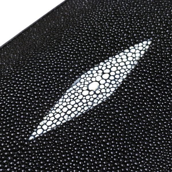 Кошелек клатч STINGRAY LEATHER 18105 из натуральной кожи морского ската Черный 18105 фото