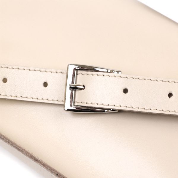 Stylish women's banana bag made of genuine leather Shvigel 16391 Beige 16391 фото