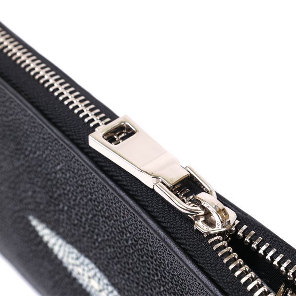 Кошелек клатч STINGRAY LEATHER 18105 из натуральной кожи морского ската Черный 18105 фото