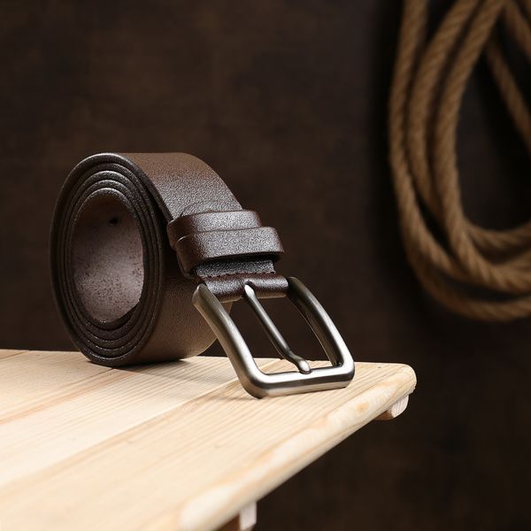Stylish genuine leather belt Vintage 20736 Brown 20736 фото