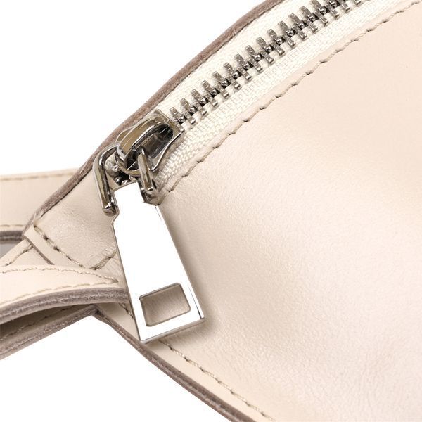 Stylish women's banana bag made of genuine leather Shvigel 16391 Beige 16391 фото