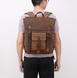 Textile travel backpack Vintage 20057 Brown 20057 фото 8