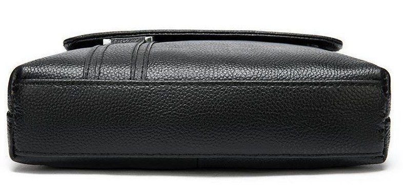 Leather messenger bag flotar Vintage 20031 Black 20031 фото