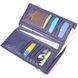Stylish vertical wallet made of genuine leather KARYA 21423 Blue 21423 фото 6