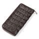 Гаманець-клатч CROCODILE LEATHER 18011 з натуральної шкіри крокодила Коричневий 18011 фото 2