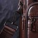 Comfortable men's leather bag with handle 21276 Vintage Brown 21276 фото 9