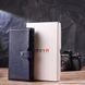 Stylish vertical wallet made of genuine leather KARYA 21423 Blue 21423 фото 9