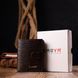 Patent men's wallet made of textured leather KARYA 21046 Brown 21046 фото 10