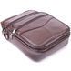Comfortable men's leather bag with handle 21276 Vintage Brown 21276 фото 3