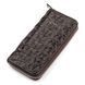 Гаманець-клатч CROCODILE LEATHER 18011 з натуральної шкіри крокодила Коричневий 18011 фото 1
