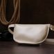Stylish women's banana bag made of genuine leather Shvigel 16391 Beige 16391 фото 7
