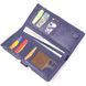 Stylish vertical wallet made of genuine leather KARYA 21423 Blue 21423 фото 5