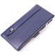 Stylish vertical wallet made of genuine leather KARYA 21423 Blue 21423 фото 2