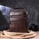 Comfortable men's leather bag with handle 21276 Vintage Brown 21276 фото 7
