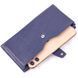 Stylish vertical wallet made of genuine leather KARYA 21423 Blue 21423 фото 3
