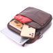 Comfortable men's leather bag with handle 21276 Vintage Brown 21276 фото 6