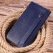 Stylish vertical wallet made of genuine leather KARYA 21423 Blue 21423 фото 8