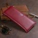 Горизонтальный тонкий кошелек из кожи женский ST Leather 19326 Бордовый 19326 фото 9