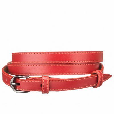 Leather belt MAYBIK 15238 Red 20679 фото