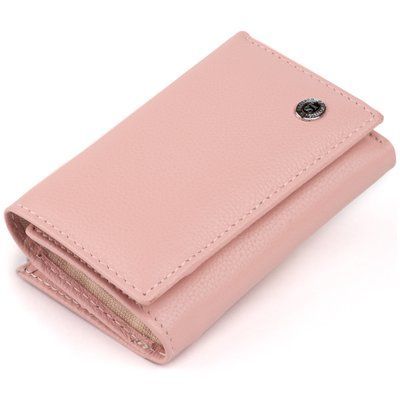 Горизонтальное портмоне из кожи женское на магните ST Leather 19334 Розовое 19334 фото