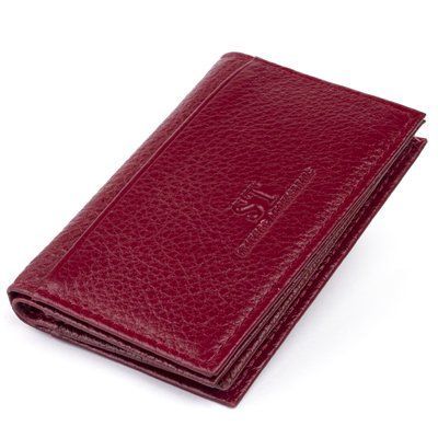 Візитниця-книжка ST Leather 19218 Бордова 19218 фото