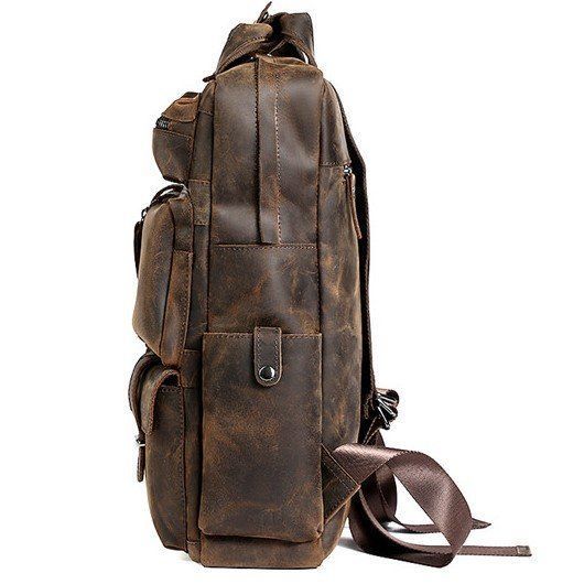 Travel backpack Vintage 14709 leather Cognac 14709 фото