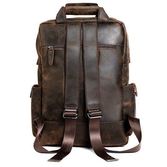 Travel backpack Vintage 14709 leather Cognac 14709 фото