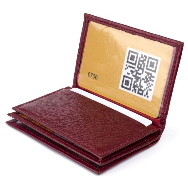 Візитниця-книжка ST Leather 19218 Бордова 19218 фото