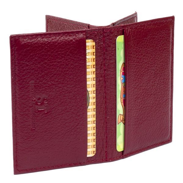 Візитниця-книжка ST Leather 19218 Бордова 19218 фото