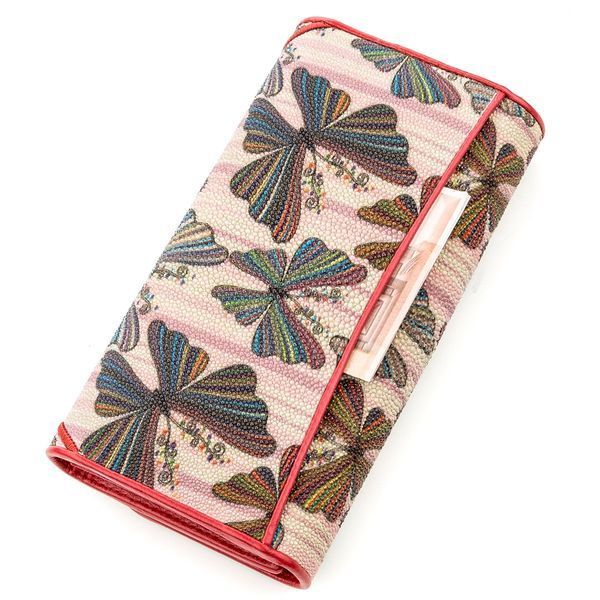 Кошелек женский STINGRAY LEATHER 18535 из натуральной кожи морского ската Разноцветный 18535 фото