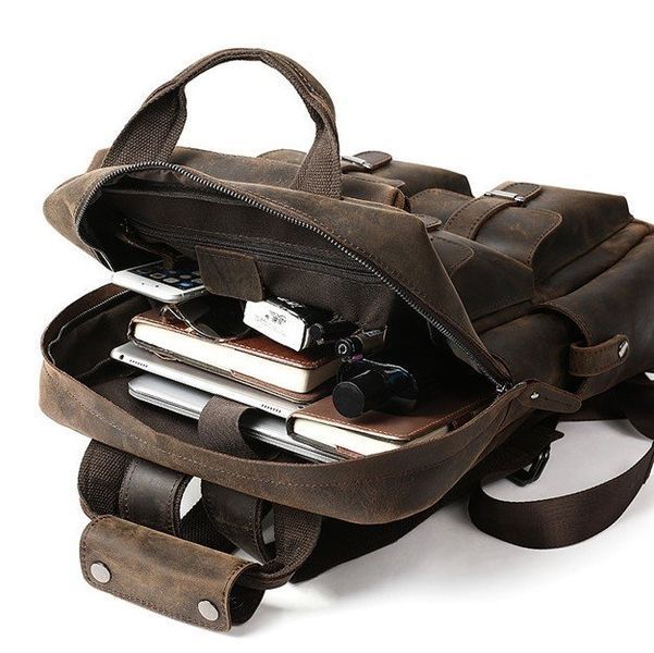 Travel backpack Vintage 14709 leather Cognac 14709 фото