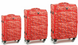 Suitcase set Worldline 6325 Red Suitcase set 6325/55/68 фото 1