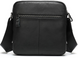 Compact shoulder bag in Vintage leather 20034 Black 20034 фото 2